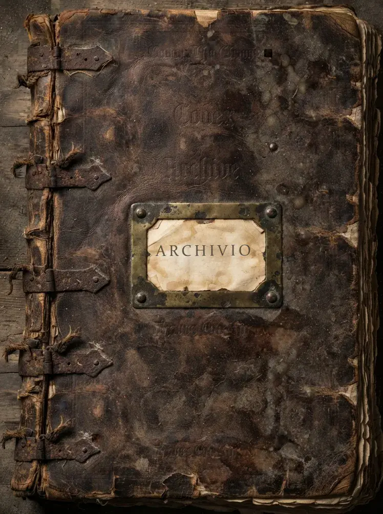 Il faldone dell’archivio, chiuso