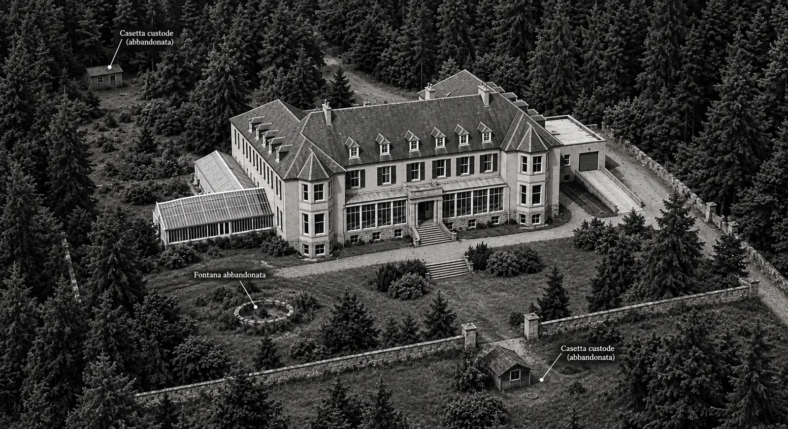 L’albergo visto dall’alto